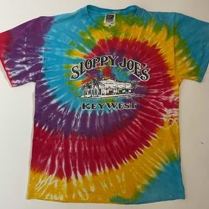 VTG SLOPPY JOES BAR KEY WEST TIE DYE SHIRT FLORIDA